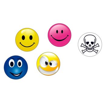 Cap-Clip Ballamarkør Smiley