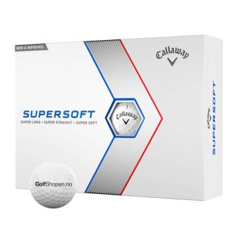 Supersoft Golfball M/Logo Hvit