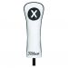 Headcover Leather Hybrid Hvit/Svart