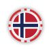 Norge Poker Chip Ballmarkør