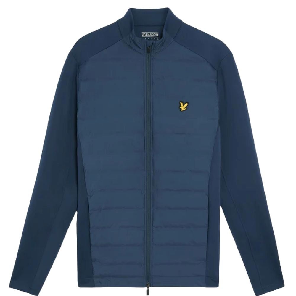 Hybrid Quilted Full Zip Jakke Herre Blå