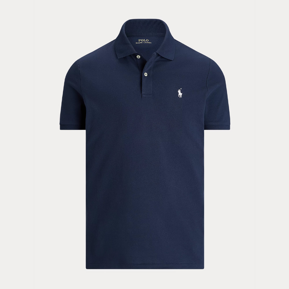 Tailored Fit Pique Navy