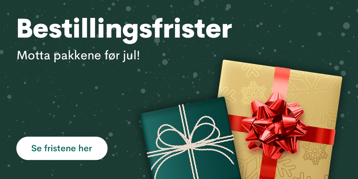 Bestillingsfrister julen 2024