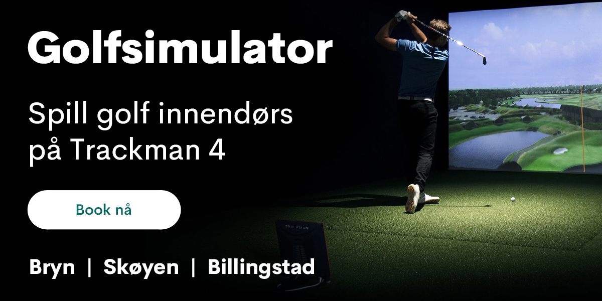 Spill golf innendørs på Trackman 4 simulator