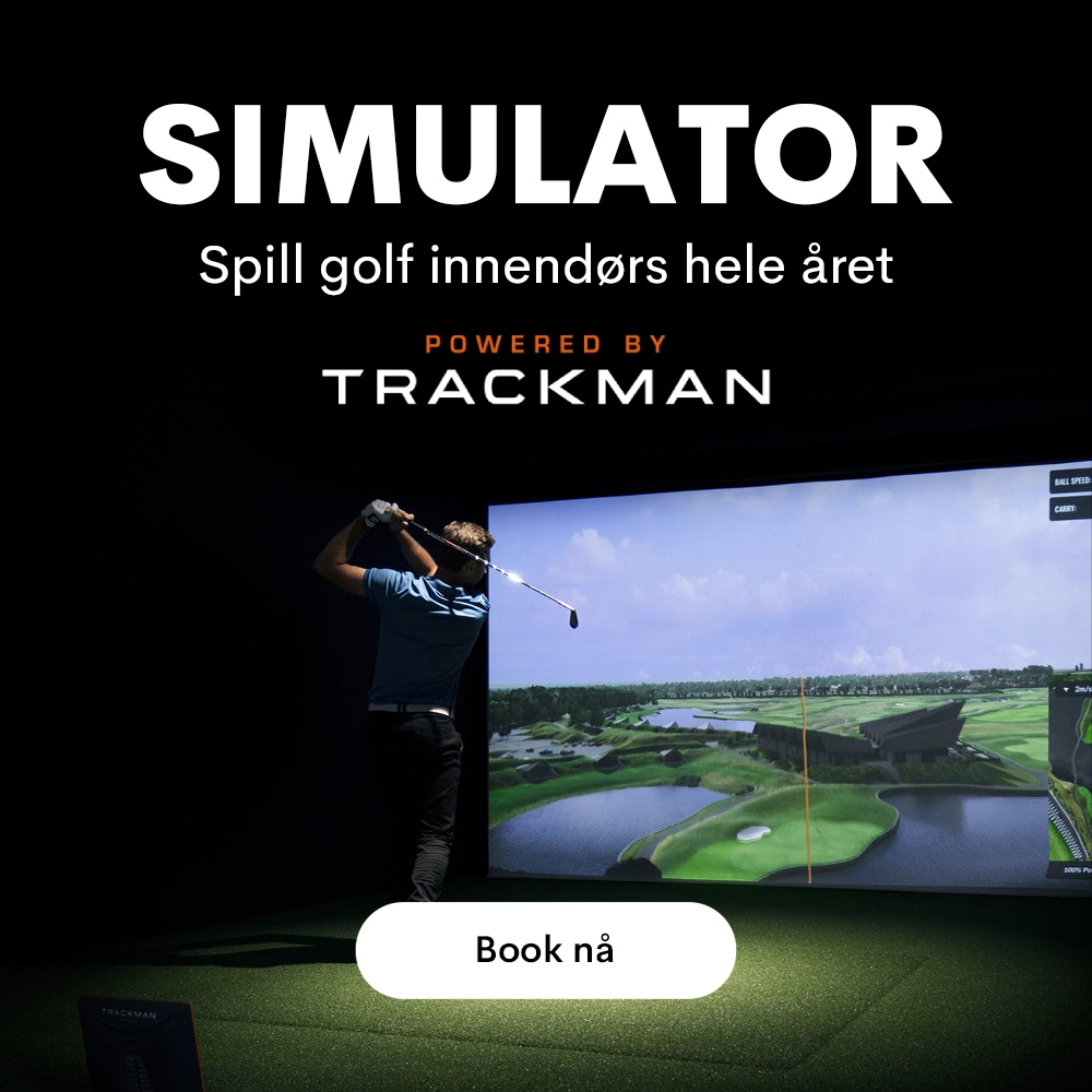 Spill golf innendørs på Trackman simulator